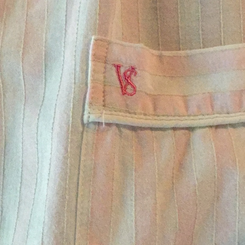 Victoria’s Secret Favorite Pink Striped Pajama Top